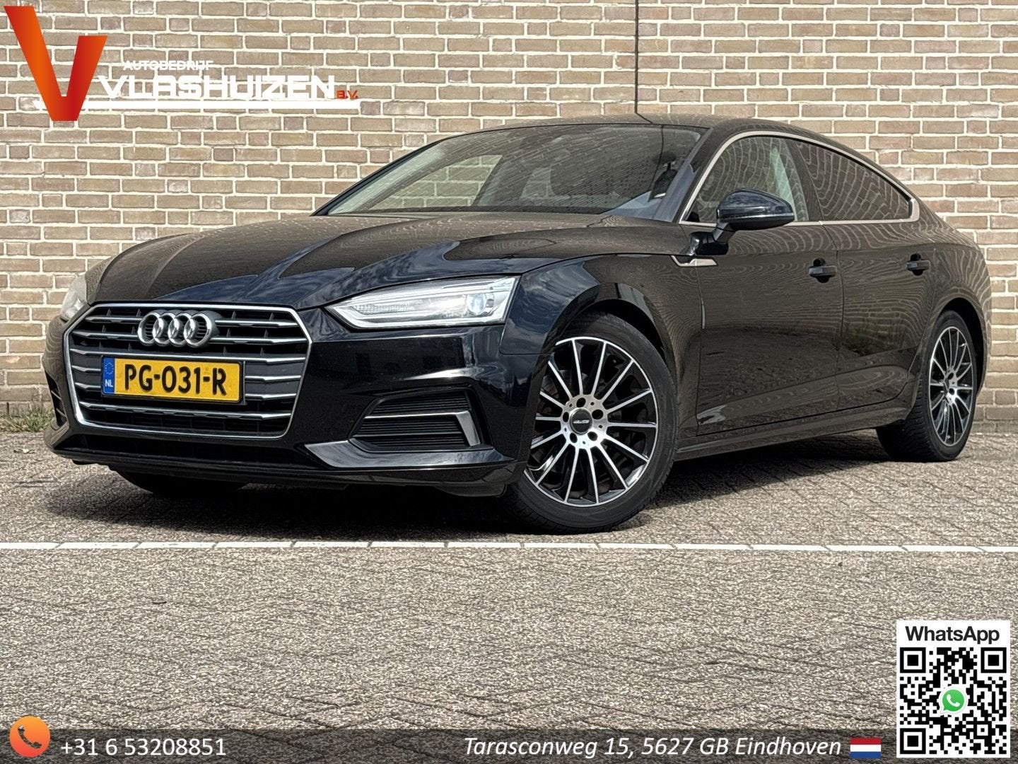 Audi A5 Sportback 2.0 TFSI Sport Automaat | € 12.350,- NETTO, Auto's, Audi, Automaat, Zwart, Zwart, Bedrijf