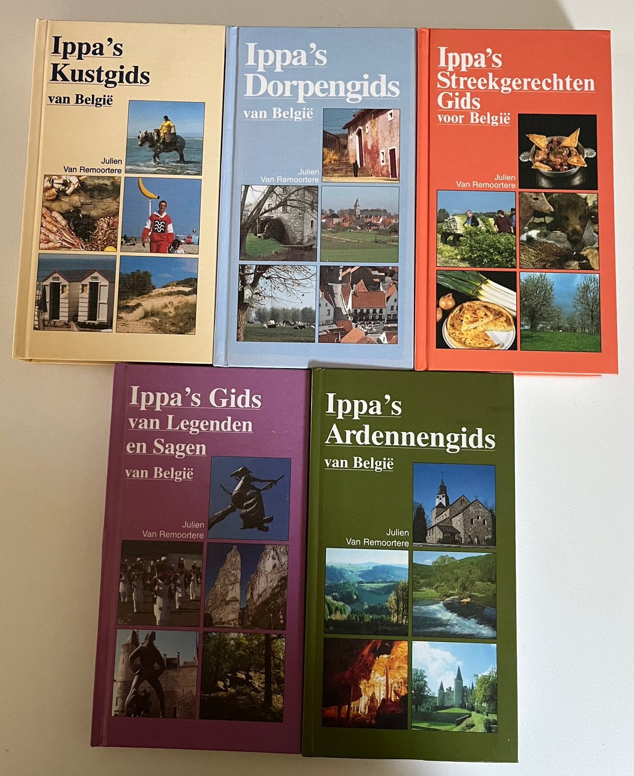 Set van 5 Ippa’s gidsen van Belgie, Boeken, Ophalen, Zo goed als nieuw