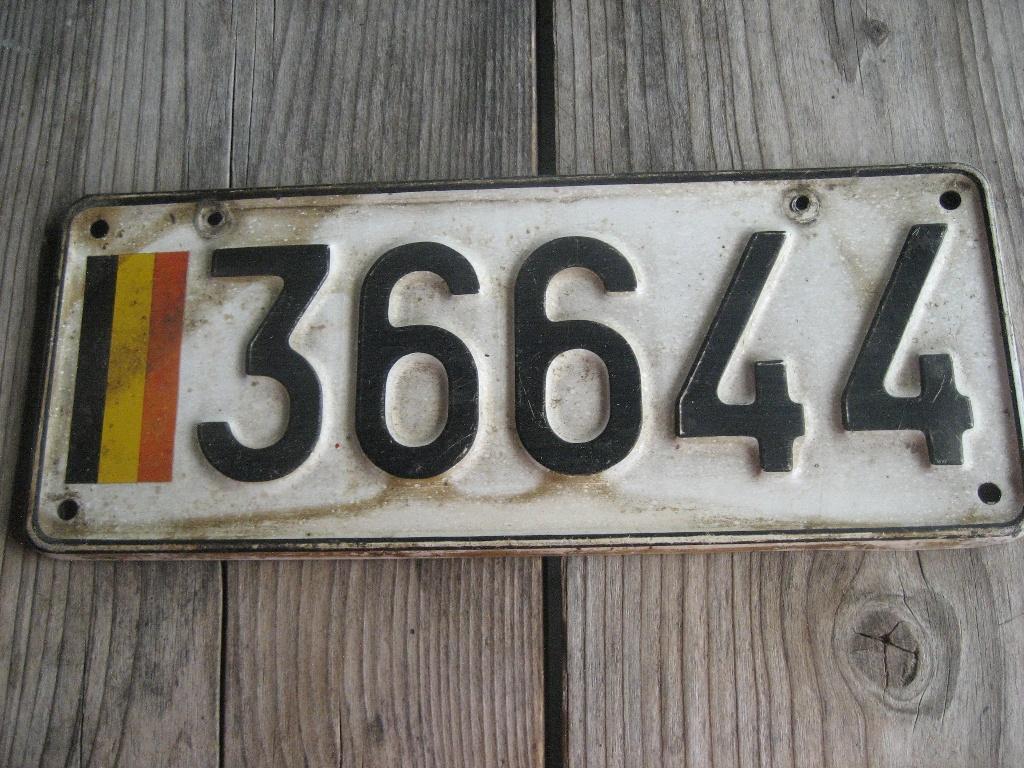 nummerplaat, Enlèvement, Utilisé