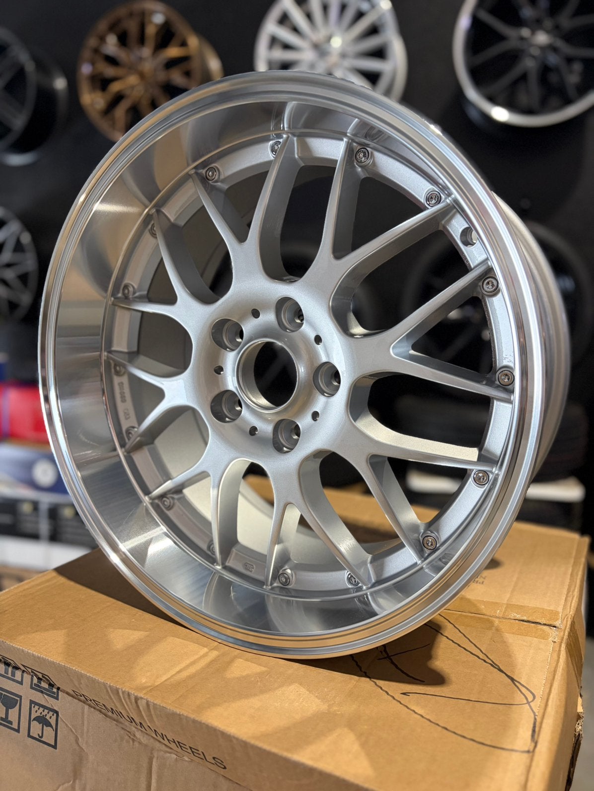 18” bbs style silver polished, Enlèvement