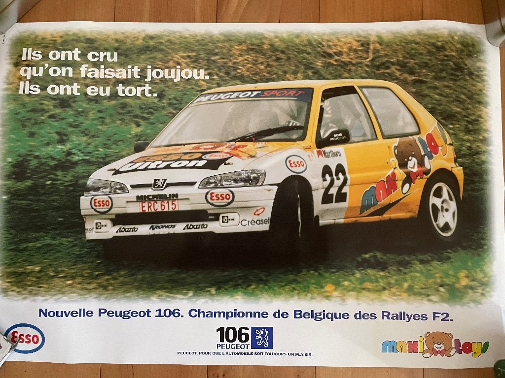 Poster voiture, Collections, Posters & Affiches, Enlèvement ou Envoi, Neuf