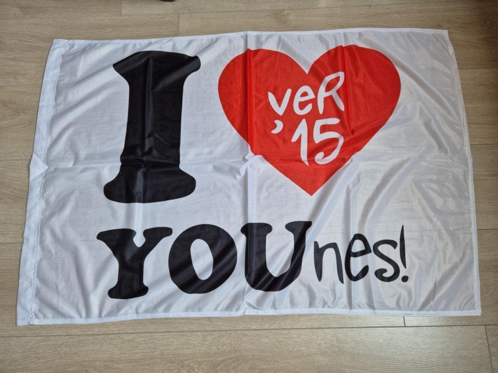 Carnaval Aalst vlag kandidaat prins Younes 2015, Ophalen of Verzenden