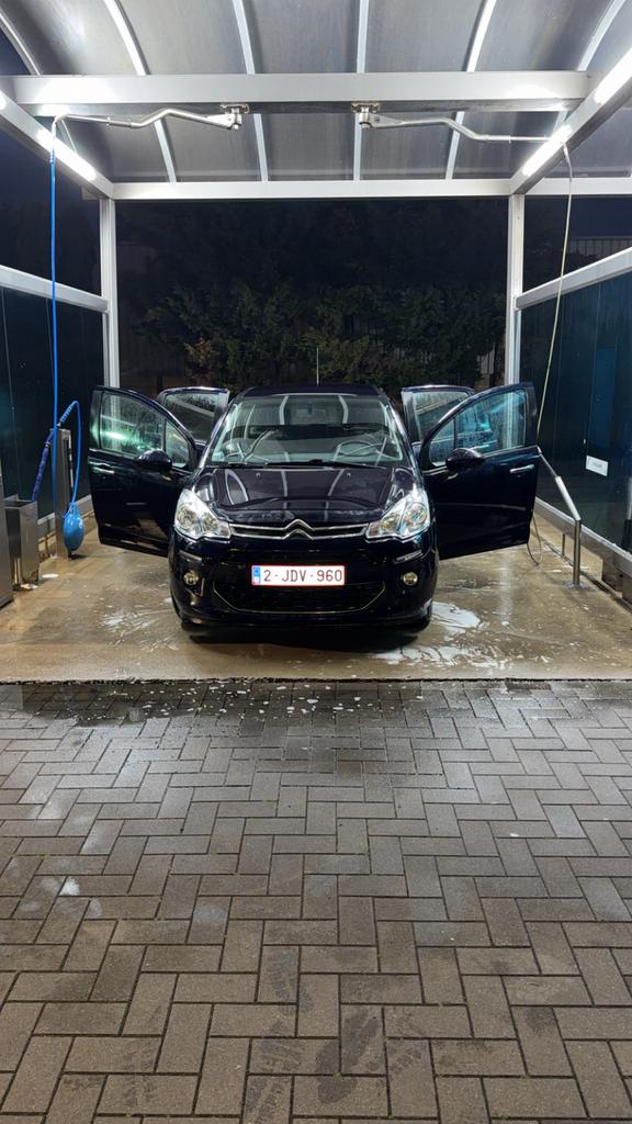 Citroën c3 1.0 2014, Auto's, Zwart, Blauw, Handgeschakeld, Particulier