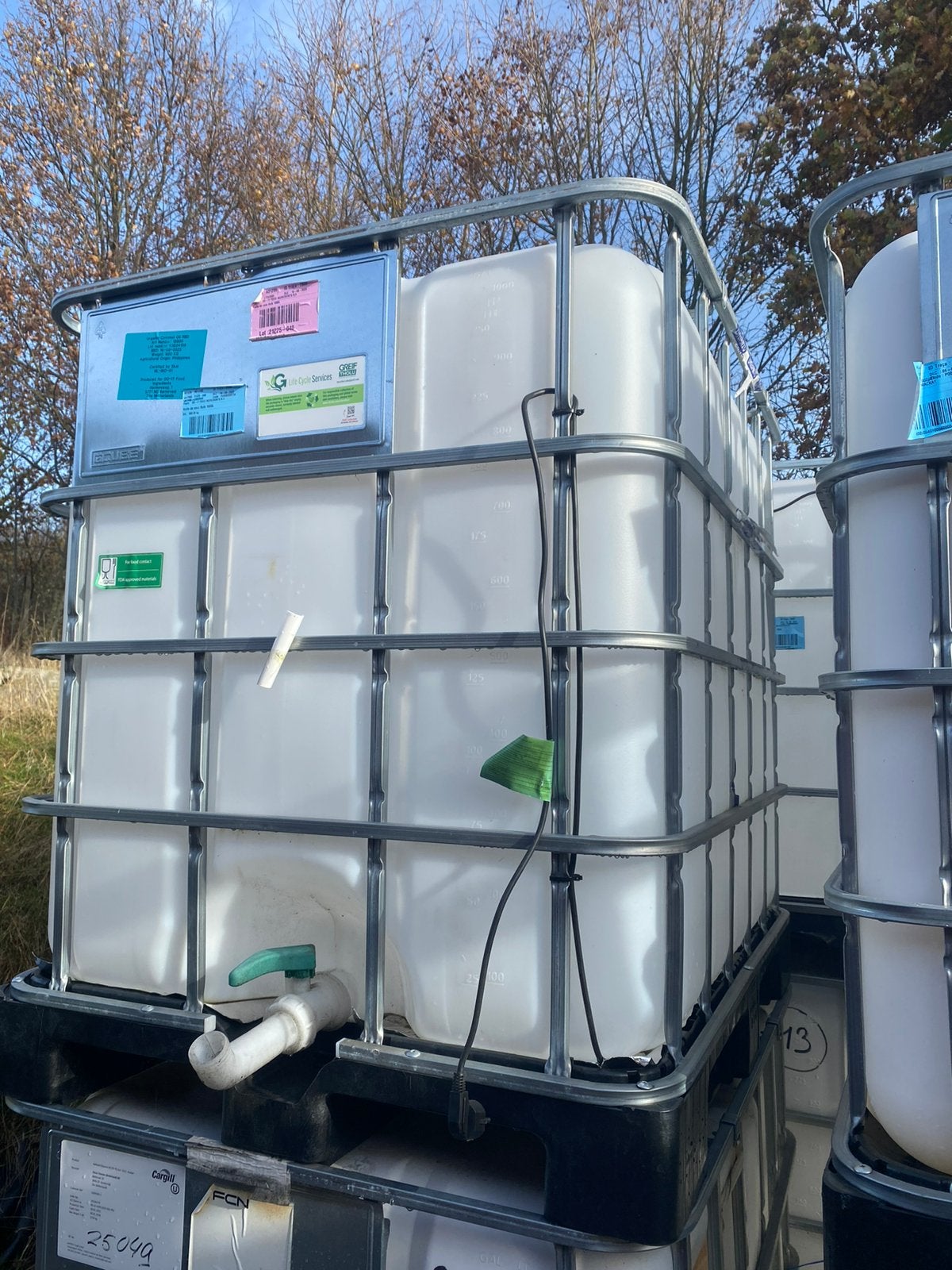 Cubi 1000l voer, Tuin en Terras, Regentonnen, Ophalen of Verzenden, Zo goed als nieuw