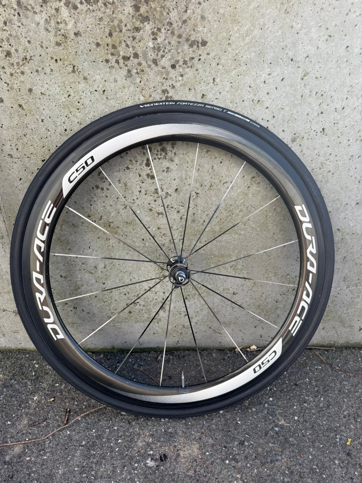 Dura-ace c50 voorwiel, Fietsen en Brommers, Ophalen, Gebruikt, Wiel, Carbon