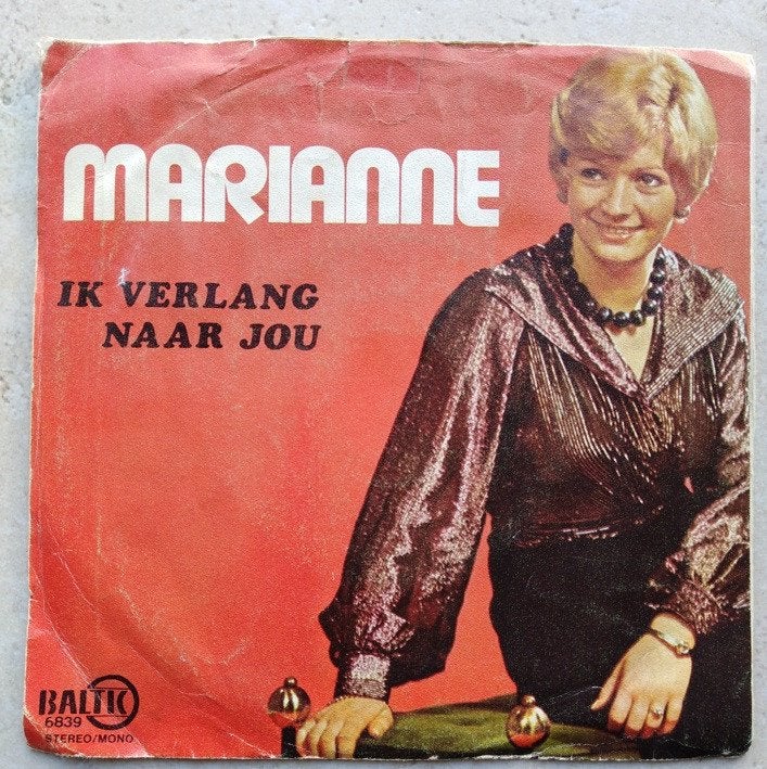 MARIANNE: "Ik verlang naar jou" - Vlaamse Topper!, Fotohoes, Ophalen of Verzenden, Gebruikt