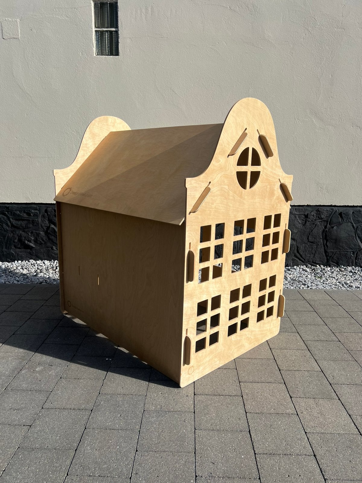 Houten Binnen Speelhuis met Klokgevel (100x75x116cm), Ophalen, Zo goed als nieuw
