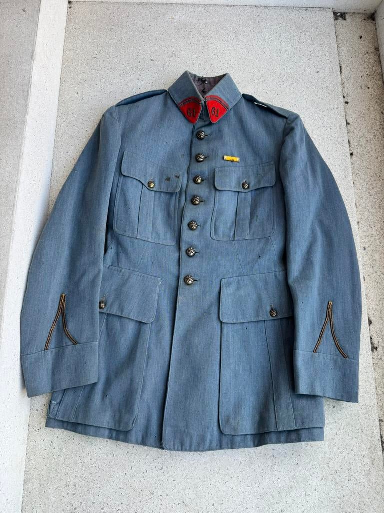 WW1 veste Français Blue Horizon 61e régiment d'artillerie, Enlèvement ou Envoi