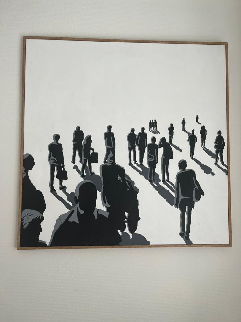 Olieverf schilderij, Antiek en Kunst, Kunst | Schilderijen | Modern, Ophalen