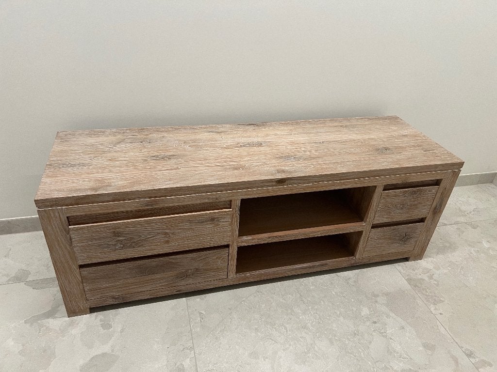 Tv meubel, Huis en Inrichting, Kasten |Televisiemeubels, Ophalen, Minder dan 50 cm, 75 cm of meer, Teakhout