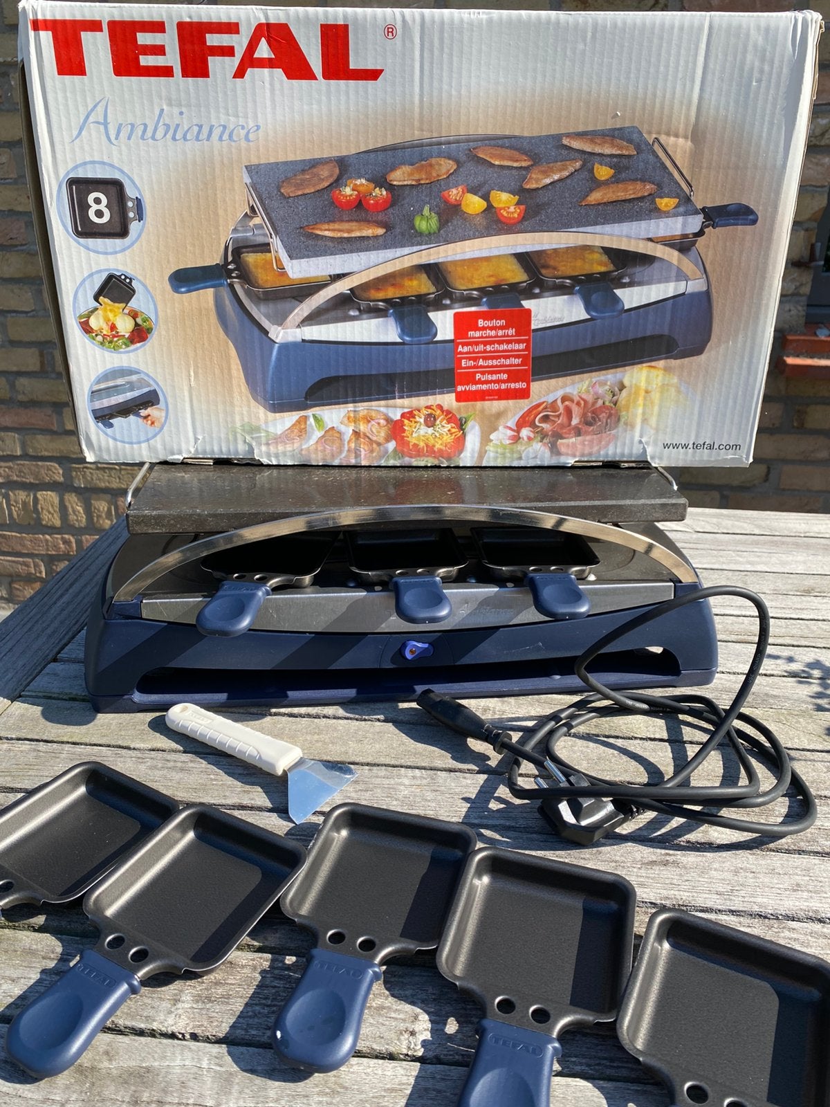 TEFAL : STEENGRILL + RACLETTE, Electroménager, Appareils à gourmet, Enlèvement, Comme neuf