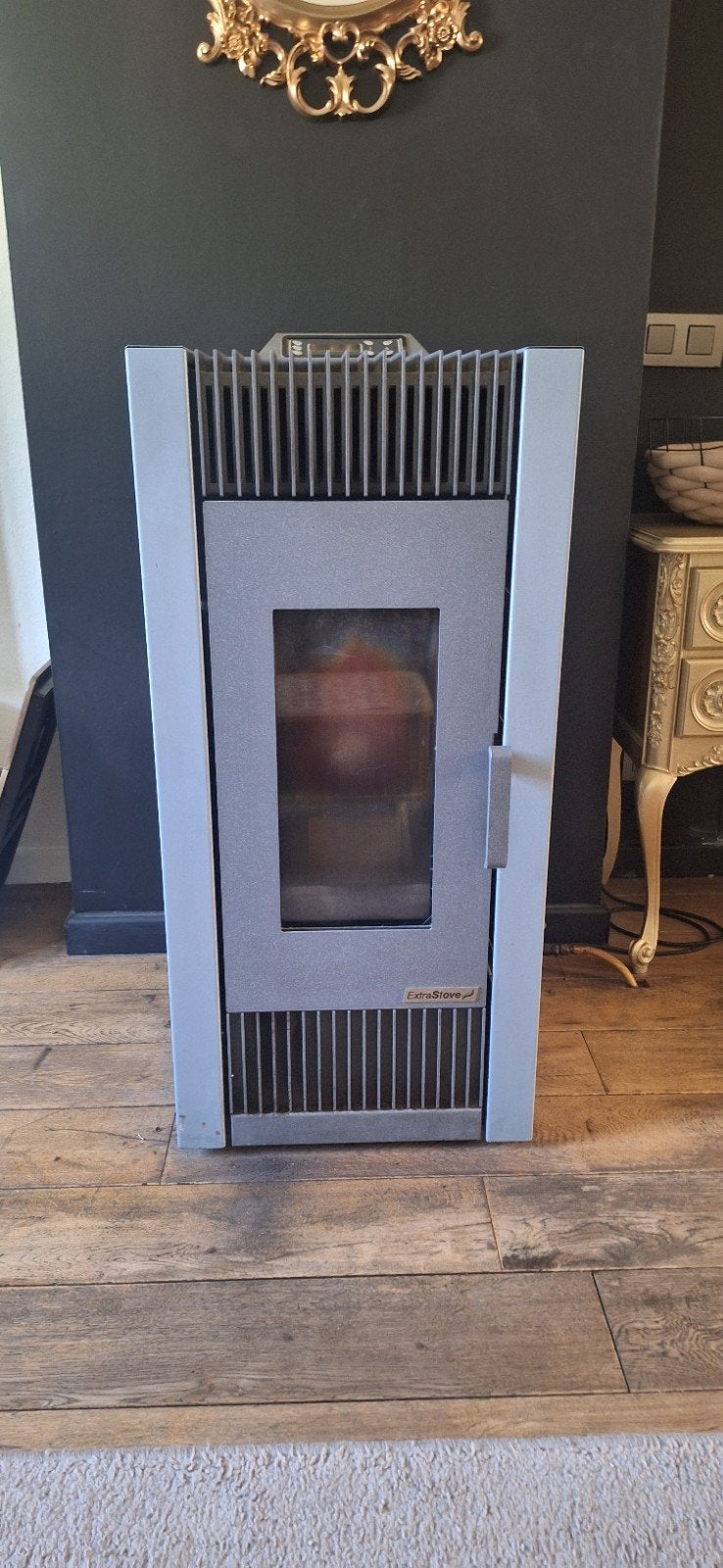 Pelletkachel extrastove 10kw., Maison & Meubles, Poêles, Enlèvement, Poêle à granulés