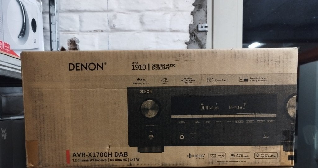 Récepteur AV DAB 8K Denon AVR-X1700H — Nouveau dans sa boîte