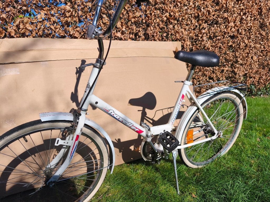 Plooifiets, Fietsen en Brommers, Fietsen | Vouwfietsen, Gebruikt, Velgrem, Deels opvouwbaar, Ophalen