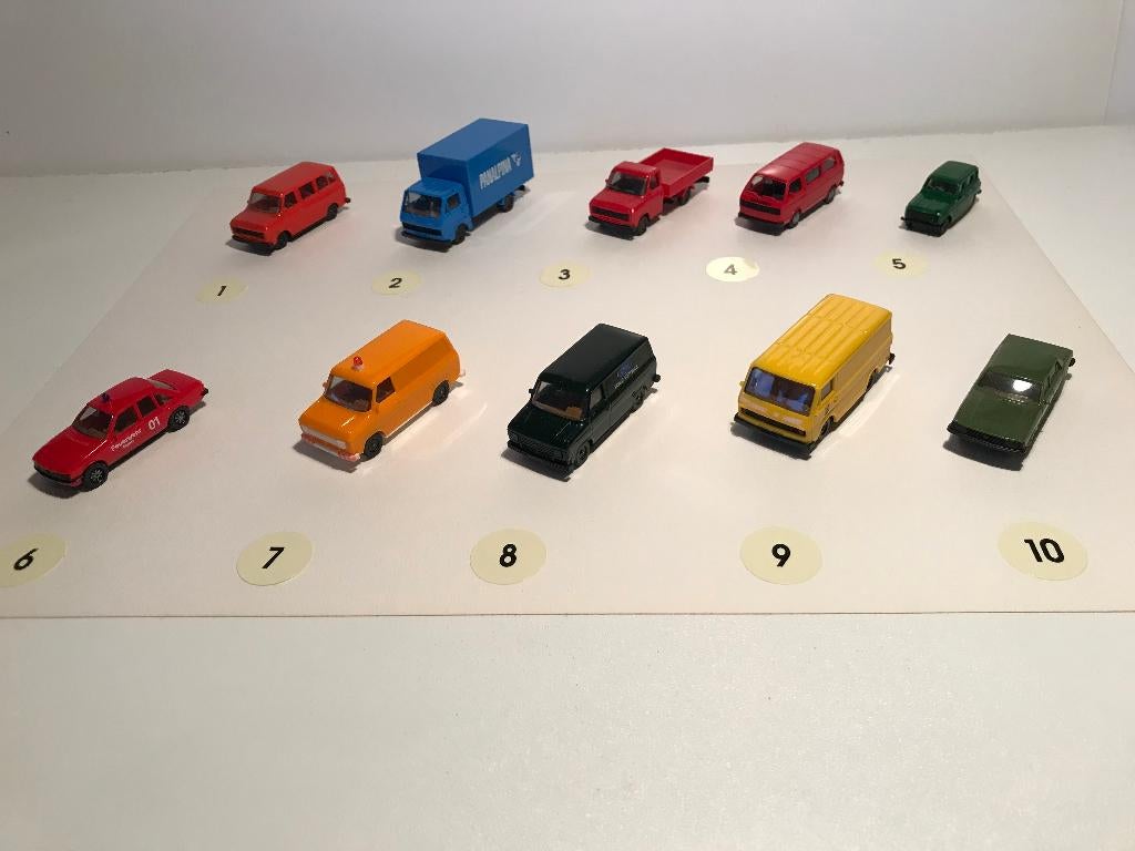 SET VAN 10 VOERTUIGEN - HERPA - 1:87, Hobby en Vrije tijd, Verzenden, Nieuw, Auto, Herpa