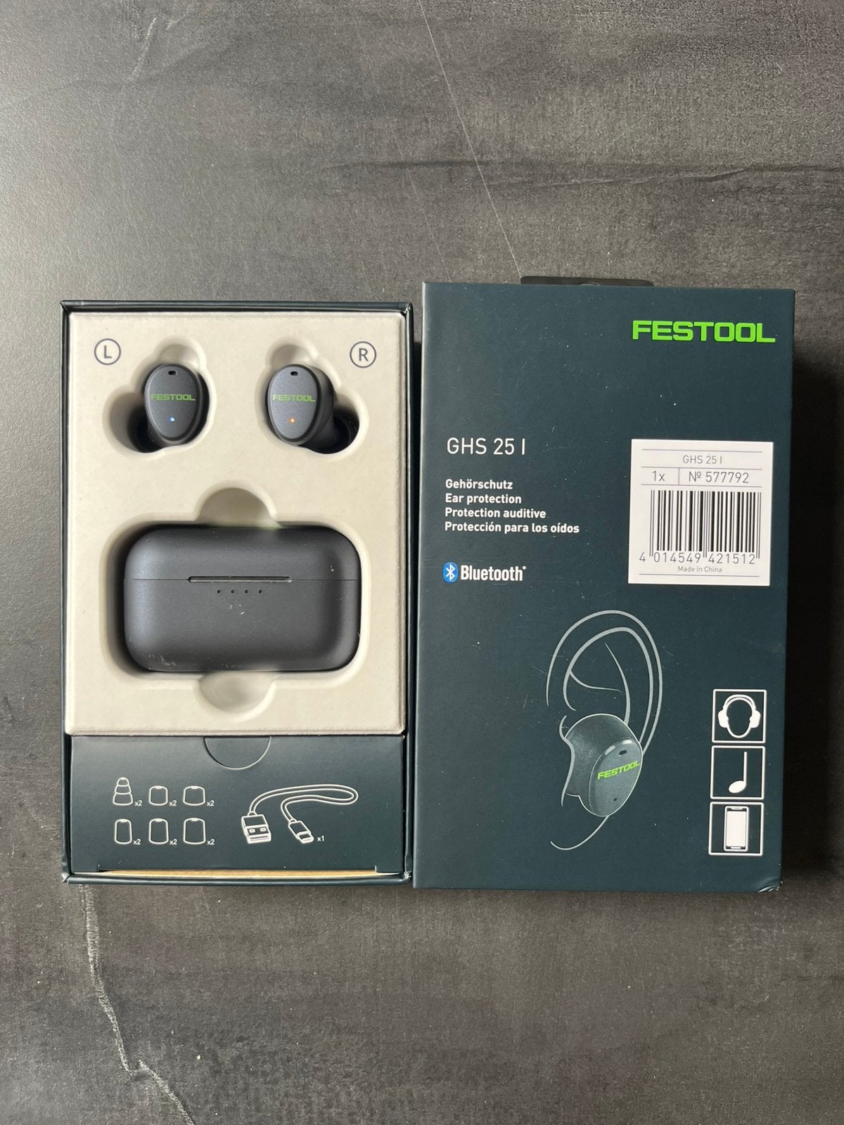 Festool GHS25 gehoorbescherming - in originele verpakking, Ophalen of Verzenden, Bluetooth, Zo goed als nieuw