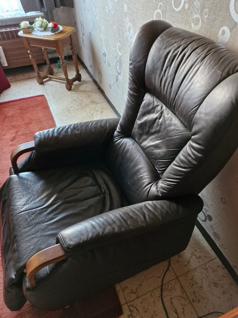 elektrische verstelbare zetel, Huis en Inrichting, Ophalen, Gebruikt, Minder dan 75 cm, Leer