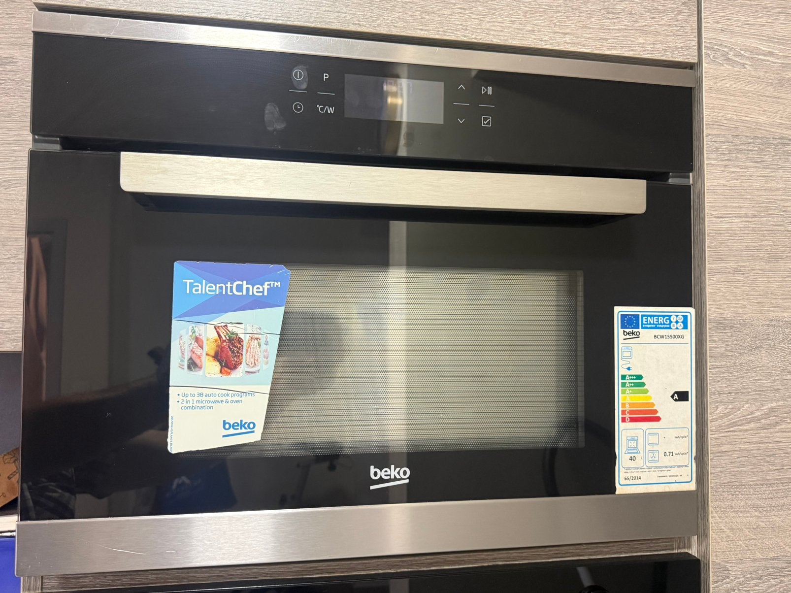Beko BCW15500XG, Elektronische apparatuur, Ovens, Ophalen, Zo goed als nieuw, Inbouw, Combi-oven