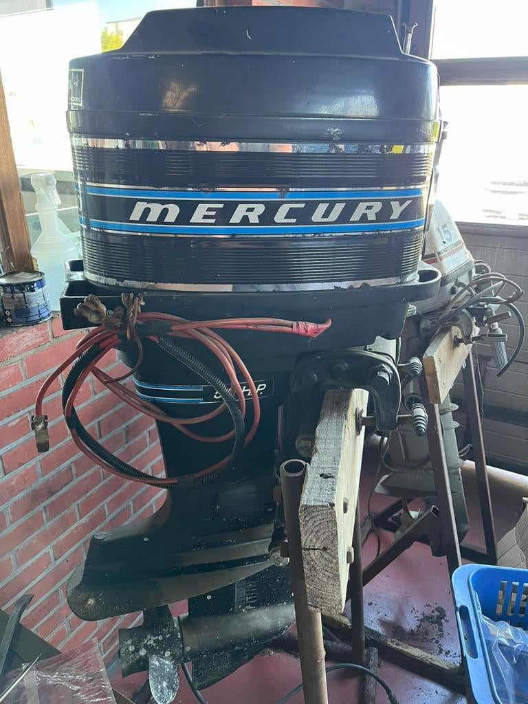 Mercury 2-takt 50hp & Terhi Valmet 15hp !niet werkend!, Watersport en Boten, Ophalen, Gebruikt, 30 pk of meer, Elektrische start
