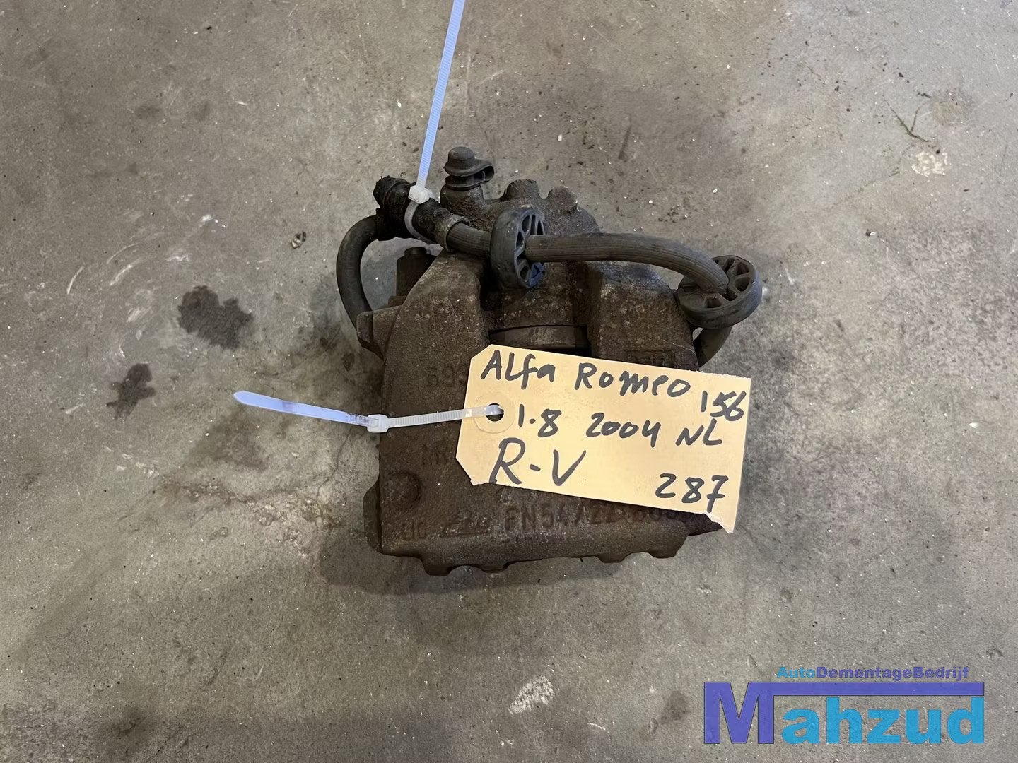 ALFA ROMEO 156 rechts voor remklauw 1997-2005, Gebruikt, Dpofca@stellantis.com, Stellantis Europe S.p.A., Alfa Romeo