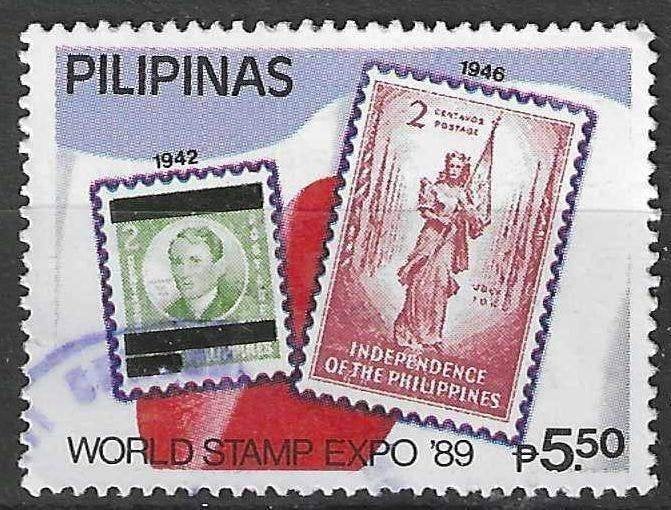 Philippines 1983 - Yvert 1703 - Exposition philaélique (ST), Envoi, Affranchi