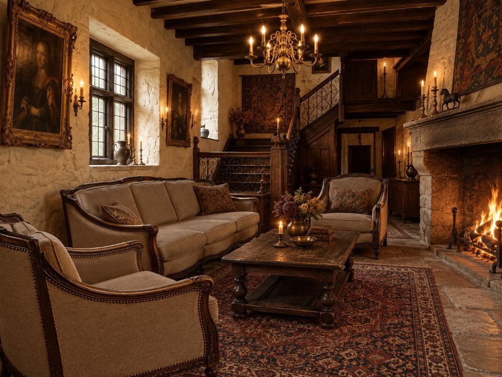 Salon ancien avec canapé et fauteuils, Enlèvement