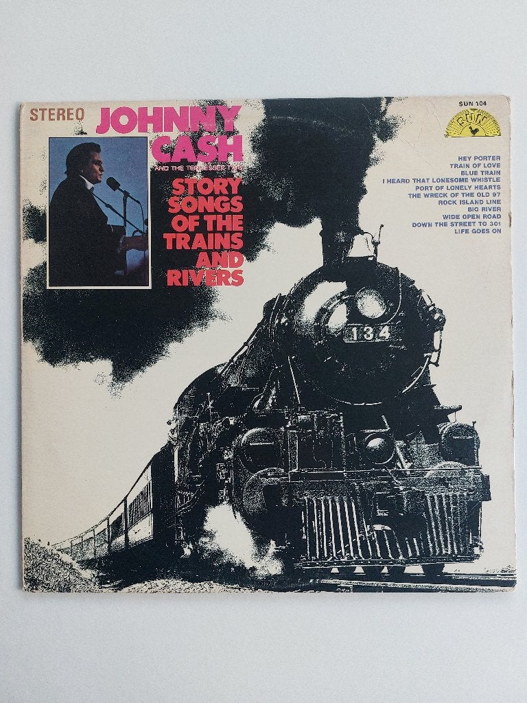 Johnny Cash - Story Songs Of The Trains And Rivers (1969), LP, Gebruikt, Ophalen of Verzenden, Country