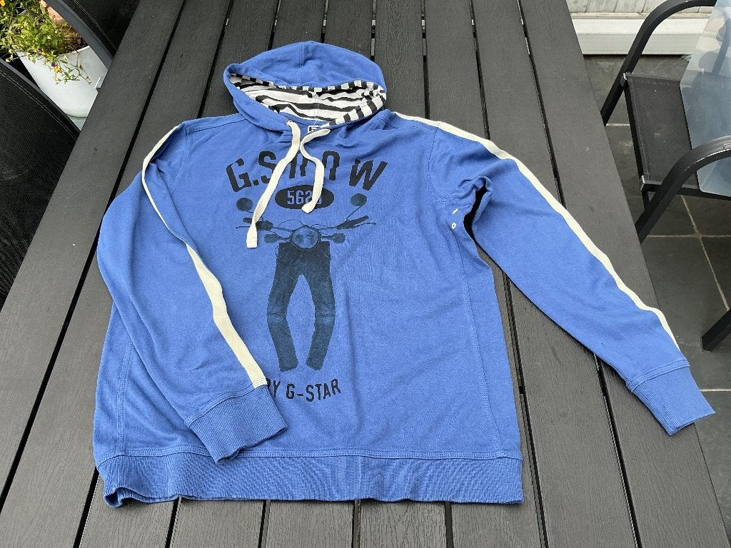 Trui G-star maat L, Kleding | Heren, Truien en Vesten, Maat 52/54 (L), G Star RAW, Blauw, Ophalen of Verzenden