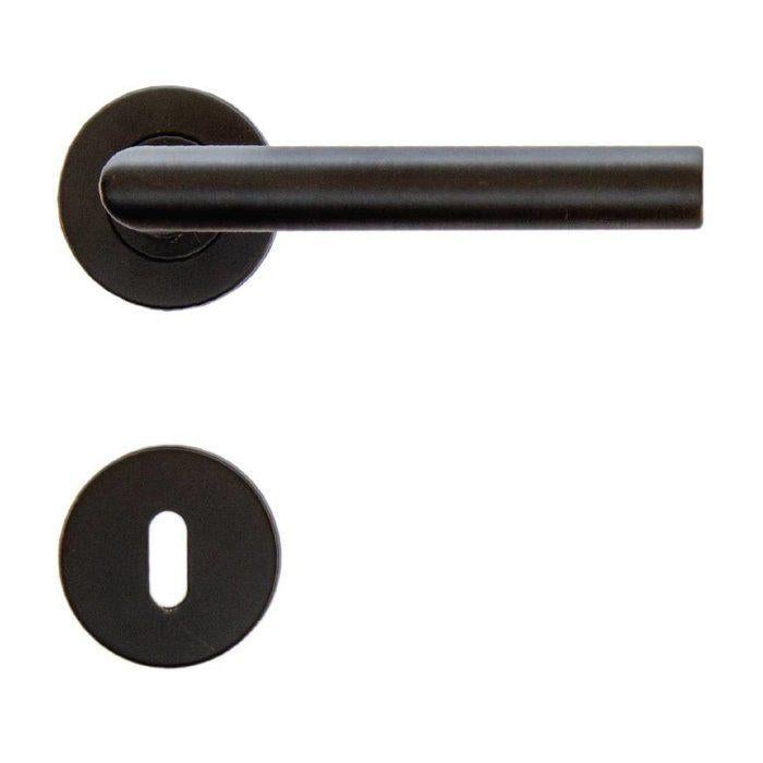 Deurkrukken rechte hoek Zwart/Wit/Inox, Enlèvement ou Envoi, Neuf, Inox, Loquet ou Poignée