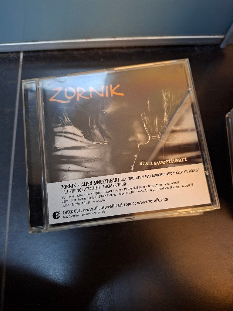 cd - zornik - alien sweetheart, Cd's en Dvd's, Ophalen of Verzenden, Zo goed als nieuw, Inclusief boekje, Alternative Rock