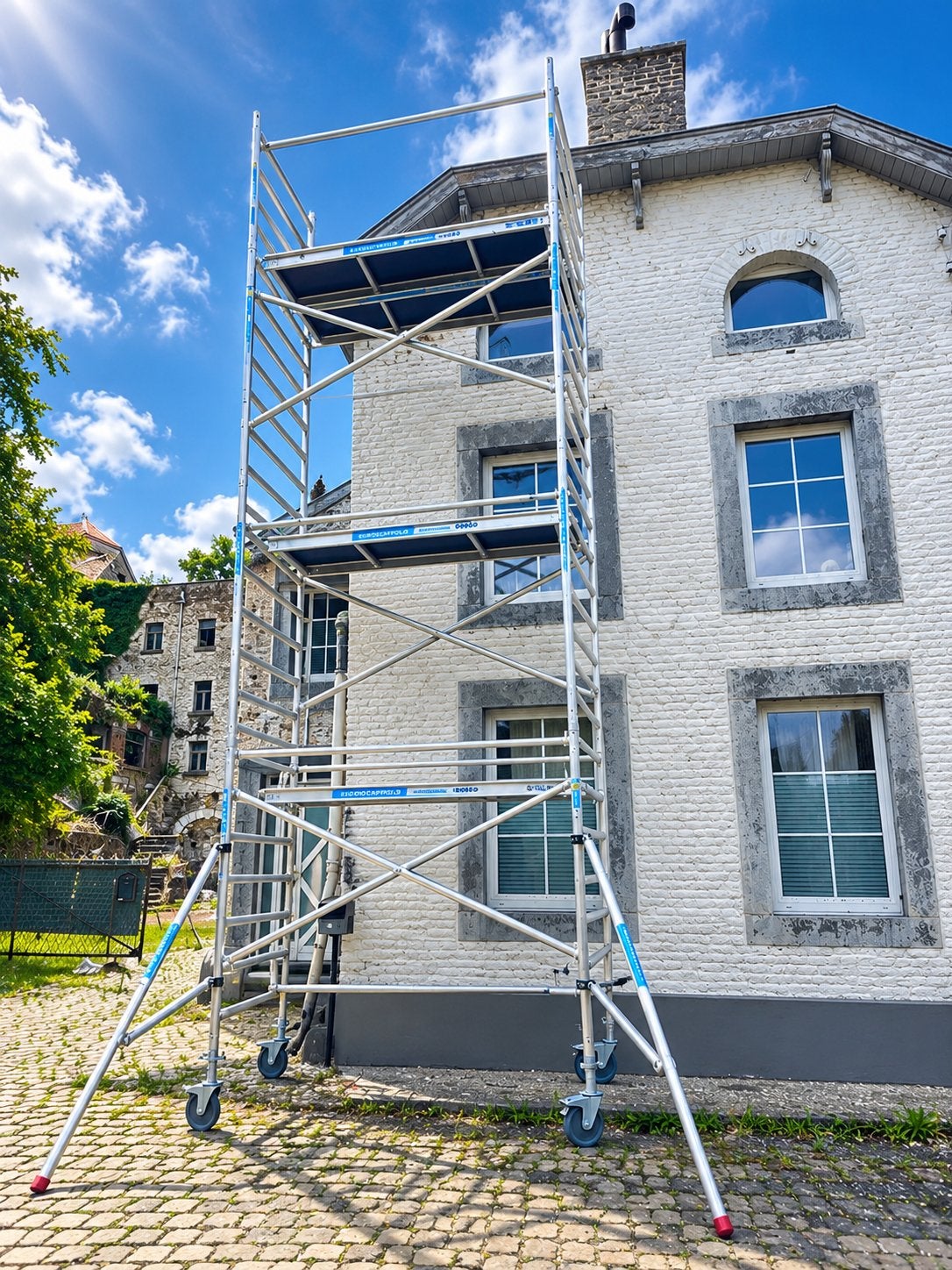 Location/Échafaudage roulant aluminium, Enlèvement, Comme neuf