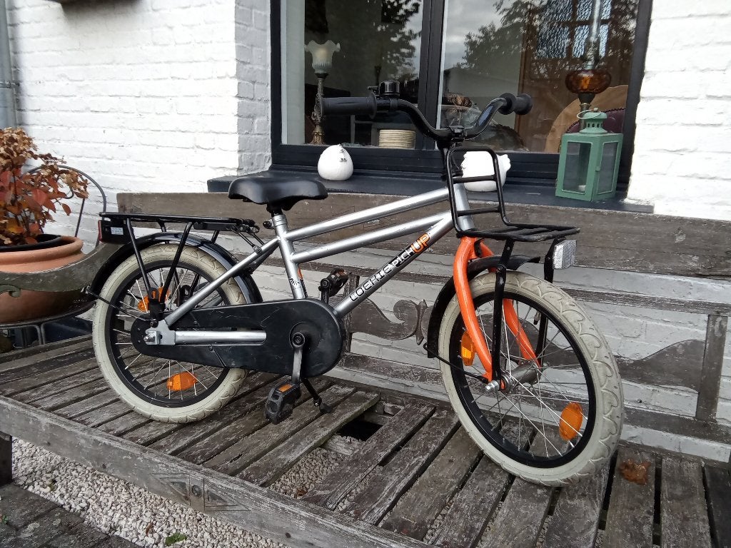 Kinderfiets (jongens) 16 inch merk Loekie in mooie staat., Fietsen en Brommers, Ophalen, Terugtraprem, 16 tot 20 inch, Loekie