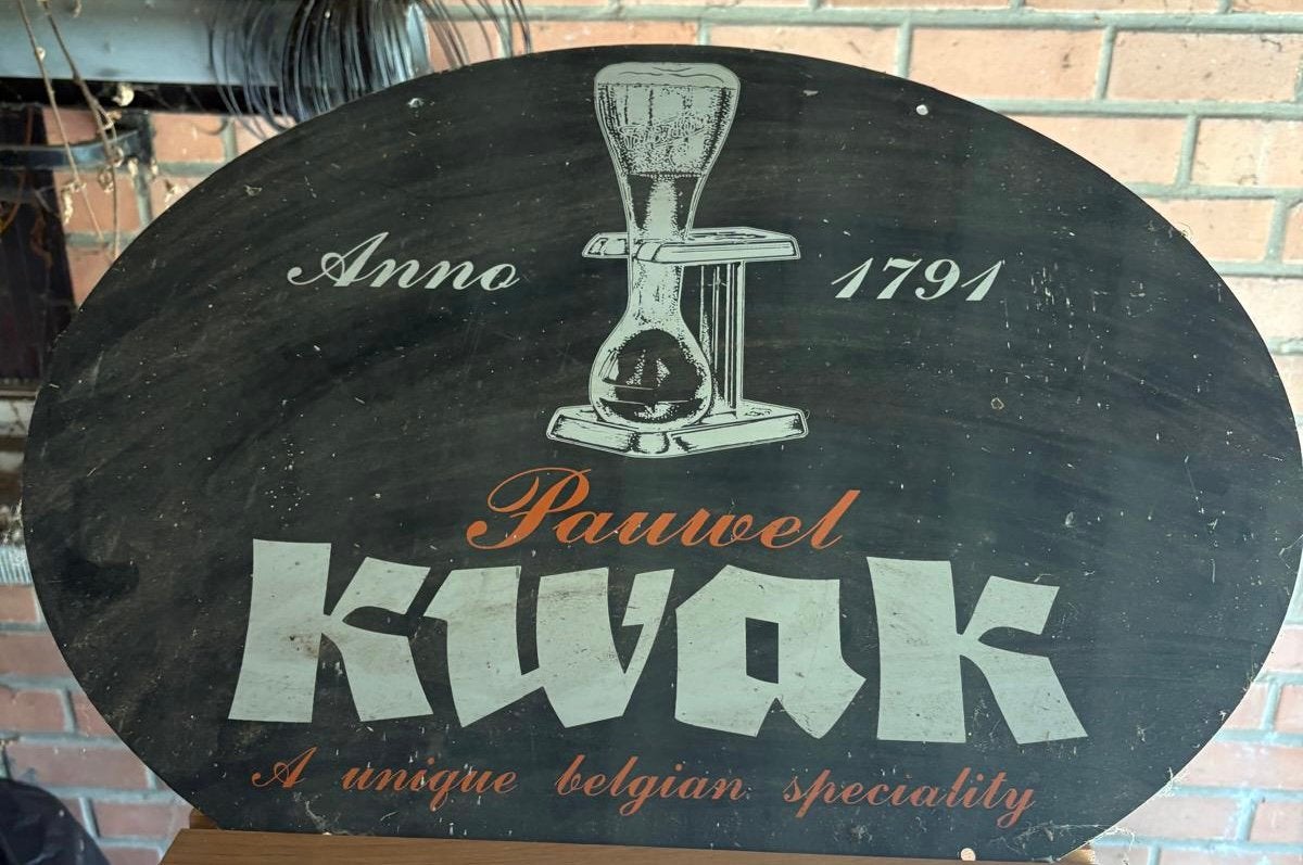 Plaque émaillée Kwak, Collections, Enlèvement, Utilisé