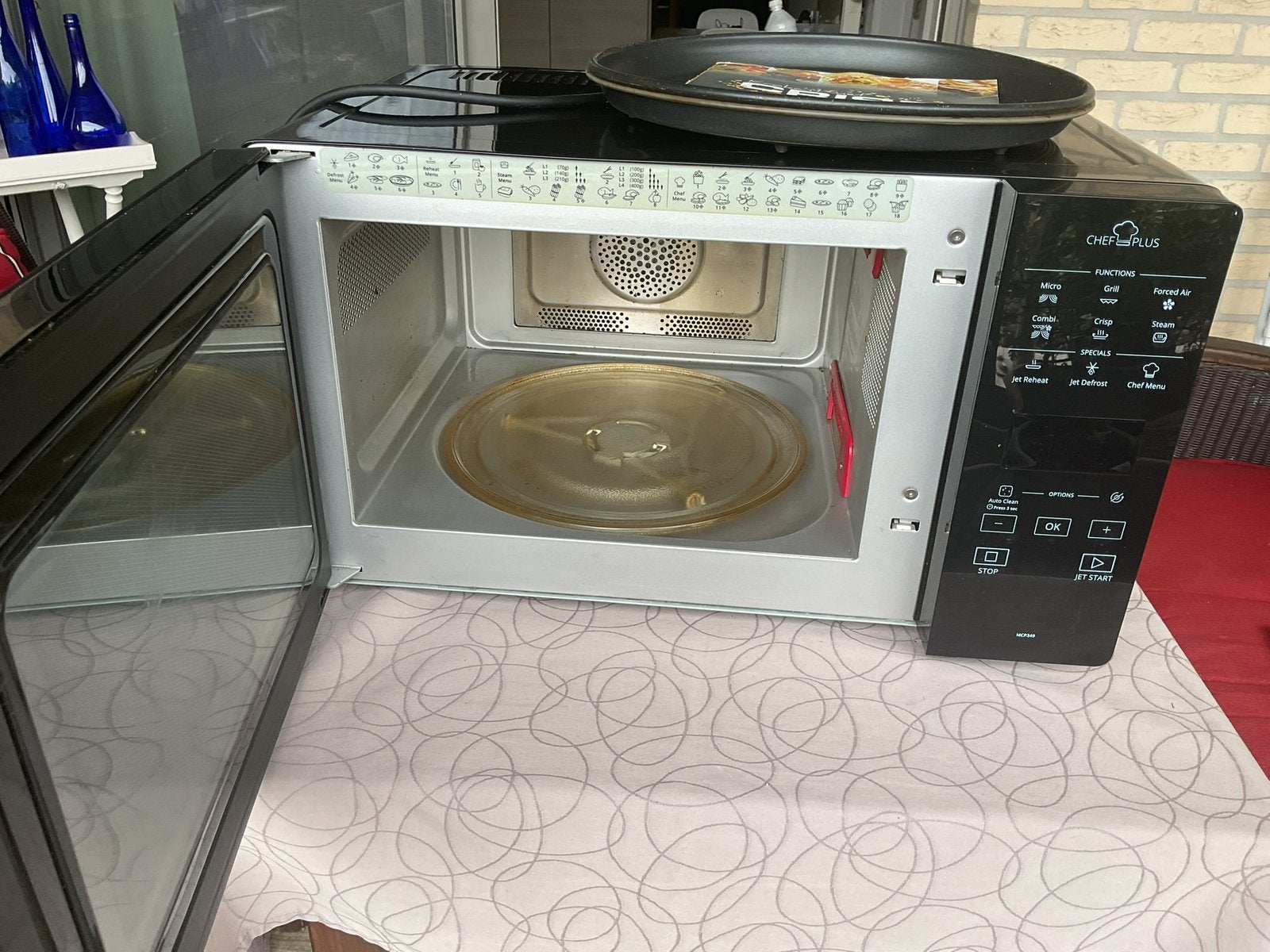 Combi-Microgolfoven Whirlpool, Ophalen, Zo goed als nieuw, Grill, Combi-microgolfoven
