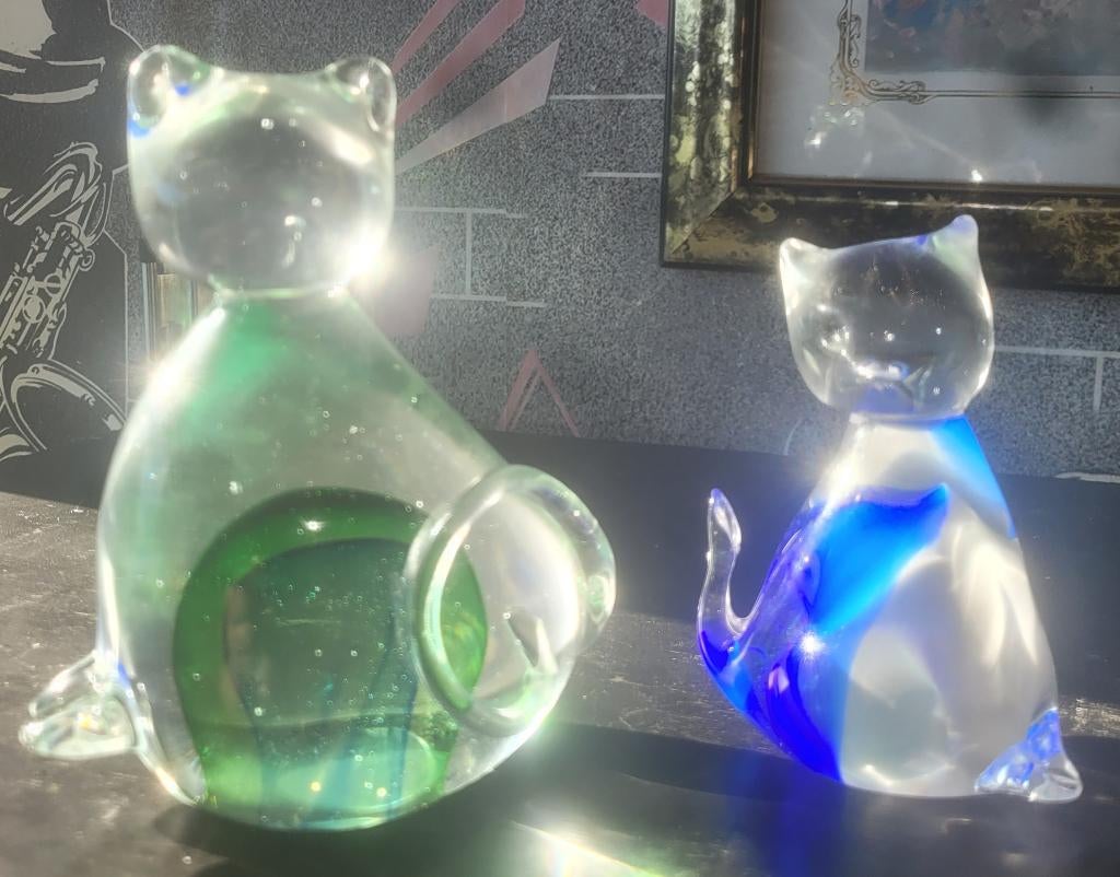 2 Chat verre  murano, Enlèvement