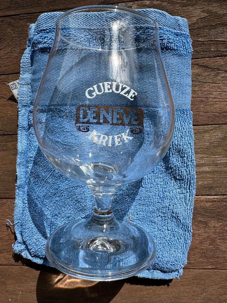 Gueuze De Neve Kriek, Verzamelen, Ophalen of Verzenden, Gebruikt, Glas of Glazen, Overige merken