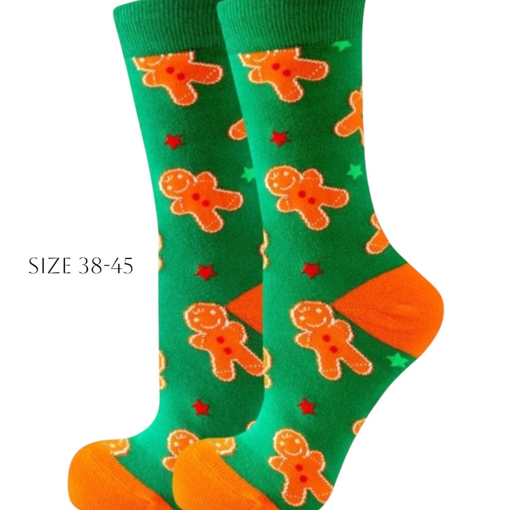 Sokken met Peperkoekmannetjes 38-45, Kleding | Dames, Sokken en Kniesokken, Nieuw, Ophalen of Verzenden, Maat 39 t/m 42
