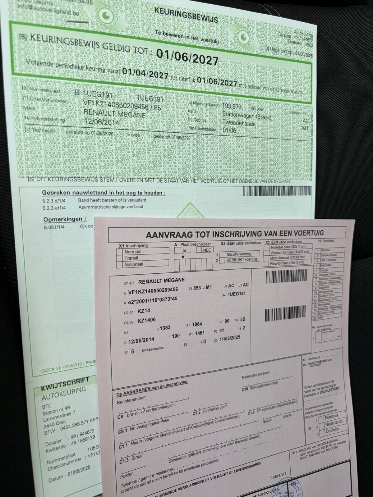 Homologuée Renault Megane 1.5 dCi, Achat, Entreprise, Boîte manuelle, Diesel
