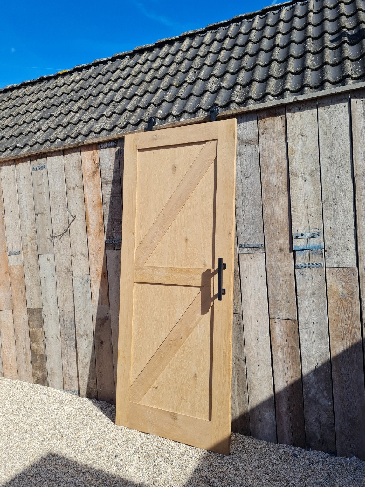 vol eiken schuifdeur, Doe-het-zelf en Bouw, Ophalen, Schuifdeur