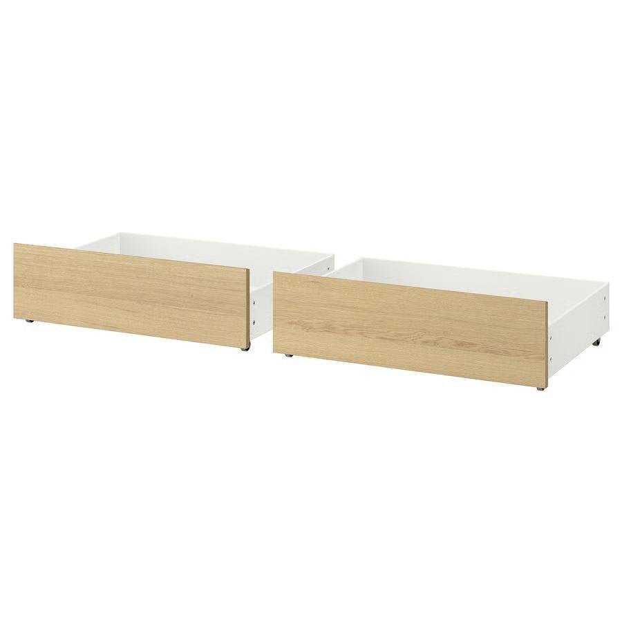 2 Tiroirs/rangements sous lit IKEA MALM, Enlèvement, Neuf, Bois