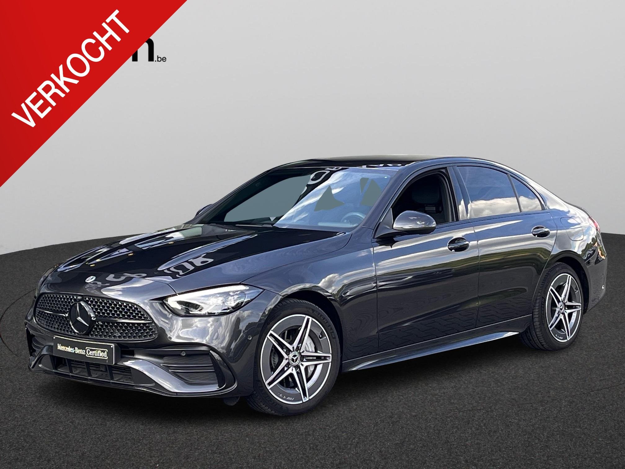 Mercedes-Benz C-Klasse Berline 300 e AMG Line, Automaat, 4 deurs, Zwart, 313 pk