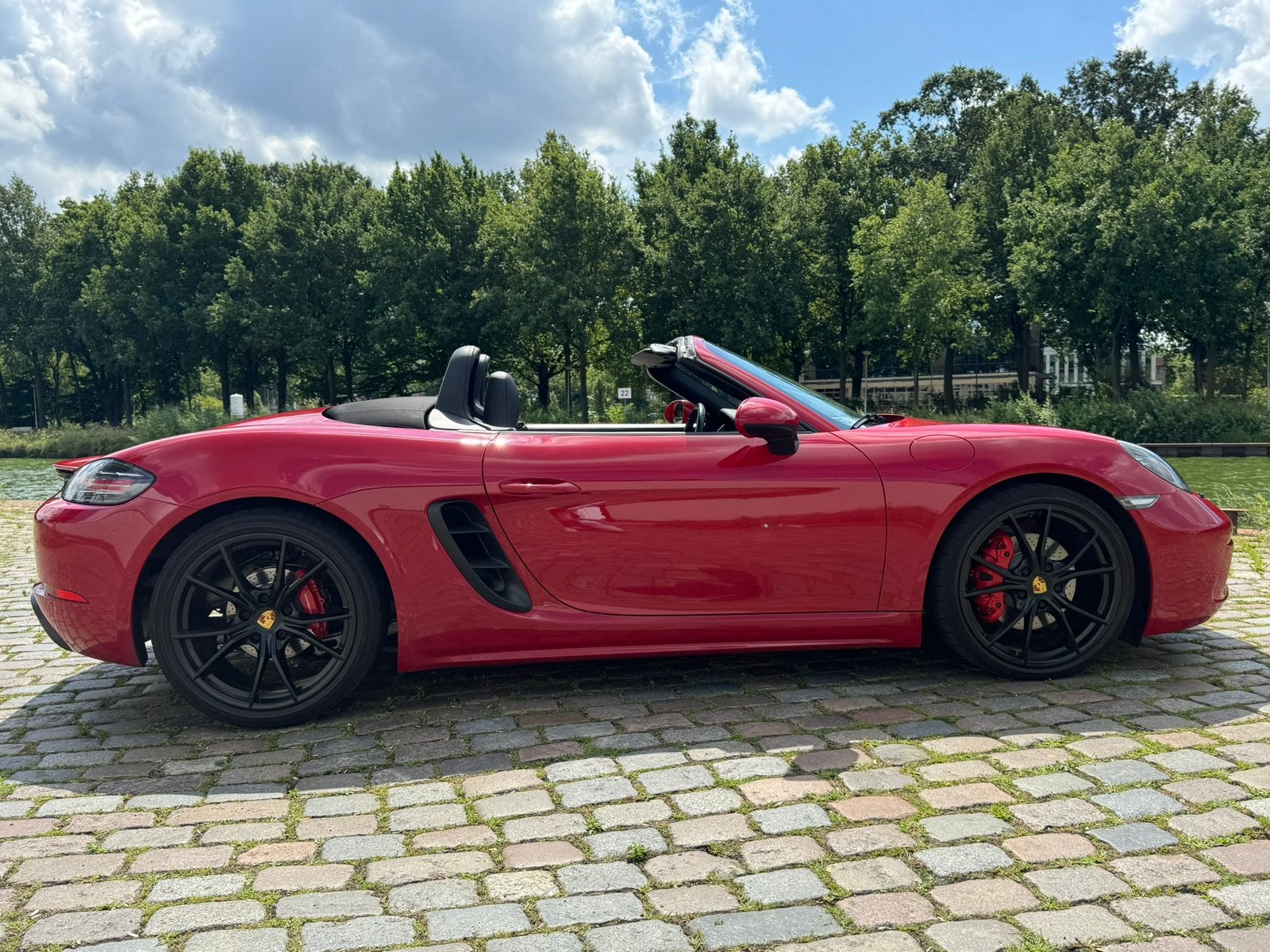Zeer mooie Porsche Boxster S van 2017 met 350 pk, Auto's, Automaat, Particulier, Te koop, Alarm