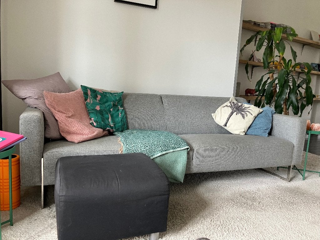Mooie 3.5 zits kwaliteits Rolf Benz design bank, nu €45,-, Huis en Inrichting, Ophalen, Gebruikt, 150 tot 200 cm, Driepersoons