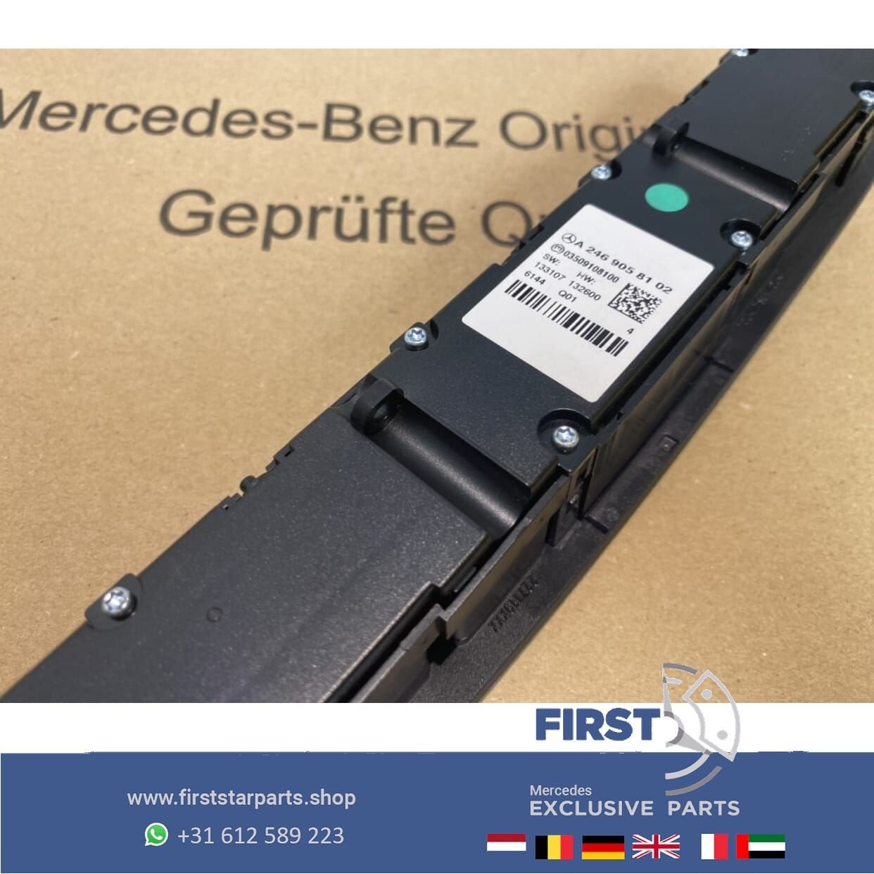 A2469058102 radio knoppen alarmlicht schakelaar Mercedes A B, Utilisé, -, -, Enlèvement ou Envoi