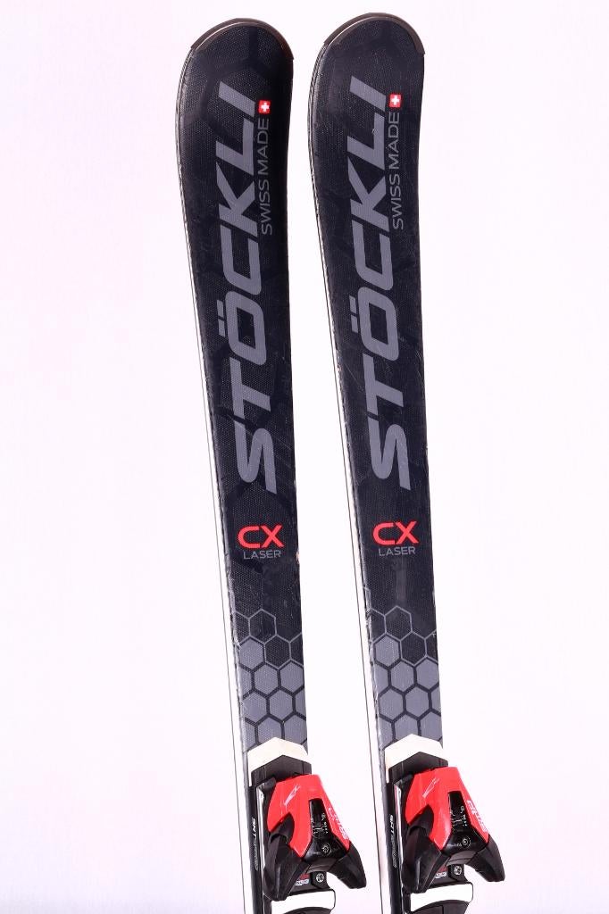 163 ski's STOCKLI LASER CX, black, grip walk, turtle shell, Gebruikt, Carve, Salomon, Ophalen of Verzenden