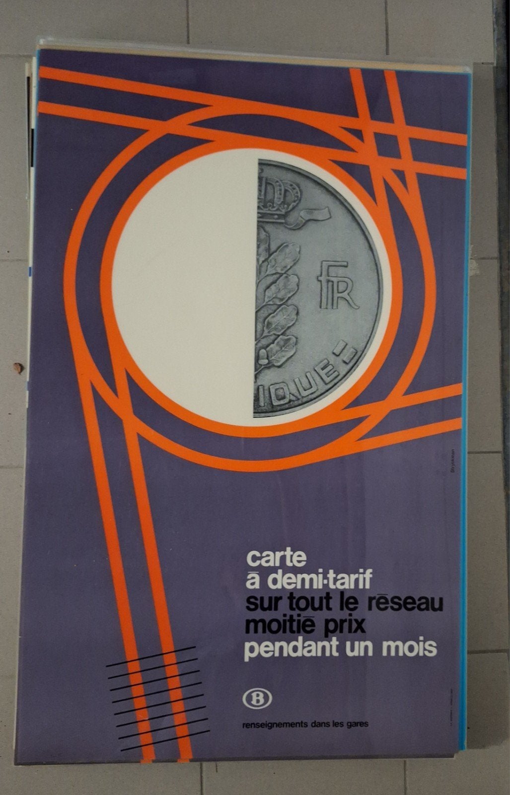 2 originele NMBS affiches. Strykman., Verzamelen, Posters, Ophalen of Verzenden
