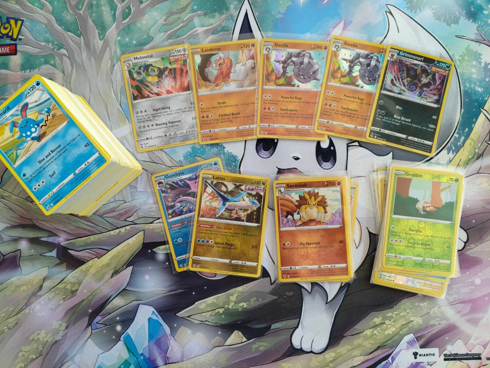 Pokemon Tgc Fusion Strike, Ophalen of Verzenden, Zo goed als nieuw, Meerdere kaarten