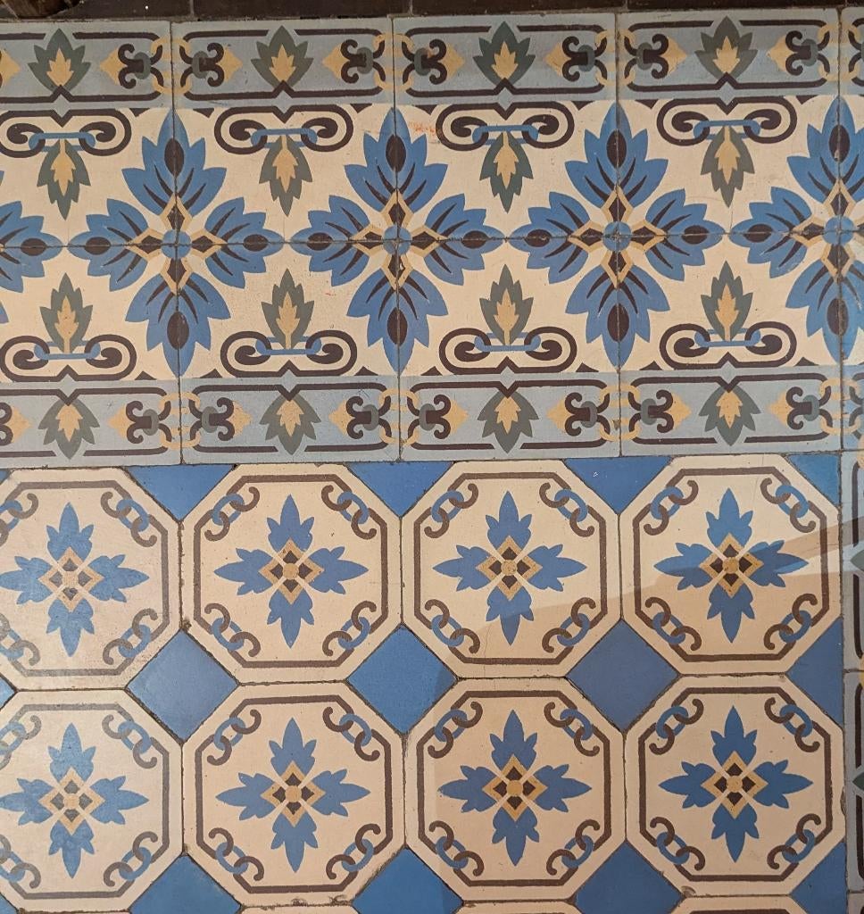 Cherche carrelage ancien - voir photo -, Enlèvement, Carrelage de sol