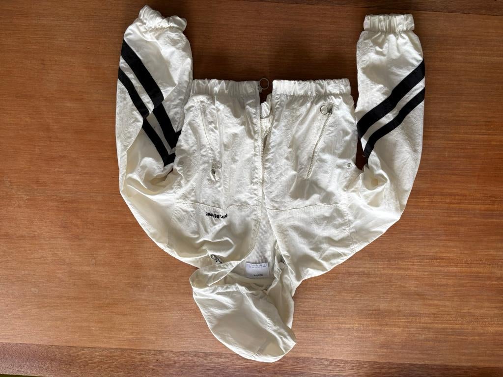 Witte Bershka windbreaker – sporty vintage vibe / lichte jas, Kinderen en Baby's, Ophalen, Meisje, Zo goed als nieuw, Bershka