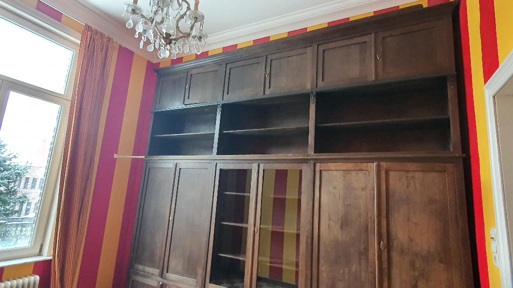 grote bibliotheekkast / wandkast, Huis en Inrichting, Ophalen, 200 cm of meer, 200 cm of meer, 25 tot 50 cm